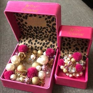 Betsey Johnson statement ring and bracelet